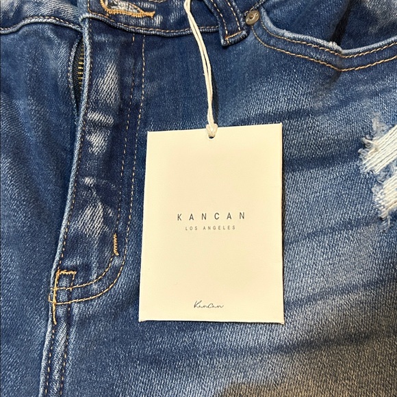 KanCan Blue Distressed Hi Rise Ankle Skinny Jeans •NWT• - Picture 7 of 11